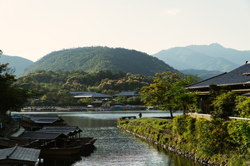 Fototapeta na wymiar View of the river Kyoto Japan