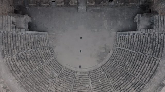 Very ancient building. Aspendos, a Greek amphitheater