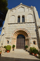 Fototapeta na wymiar Church of Dormition in Jerusalem