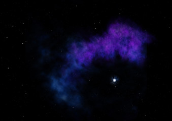 Small part of an infinite star field