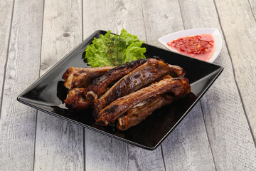 Roasted pork ribs