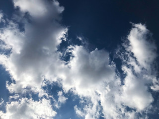 blue sky and cloud in Japan.