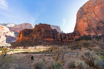 Beautiful landscape around Zion National Park