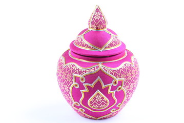 A beautiful jar with colorful of collection of best pottery