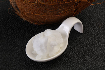 Dietary Coconut oil in the bowl