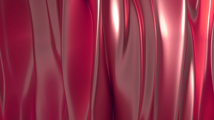 Obraz premium Beautiful luxury elegant backdrop with silk fabric drapery. 3d illustration, 3d rendering.
