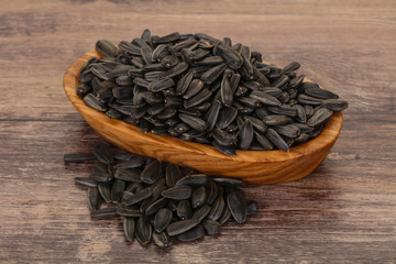 Tasty roasted sunflower seeds heap