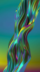Obraz premium Beautiful luxury elegant backdrop with silk fabric drapery. 3d illustration, 3d rendering.