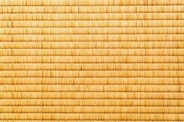 Closeup texture of japanese tatami mat background - obrazy, fototapety, plakaty