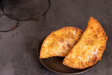 Trucha canaria, a Christmas pastry from the Canary Islands made from cabell d ' angel or sweet potatoes