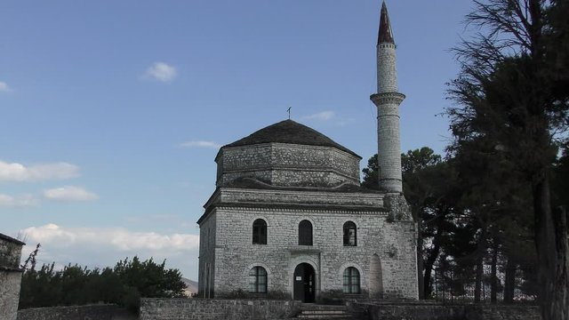 View on the Fethiye Mosque with the tomb of Ali Pasha in the foreground. The mosque was renovated by Ali Pasha in 1795