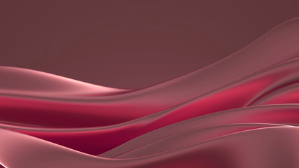 Beautiful luxury elegant backdrop with silk fabric drapery. 3d illustration, 3d rendering.