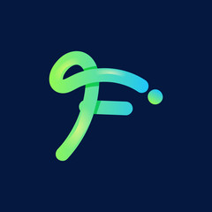 Abstract business logo concept initial letter f vector eps 10
