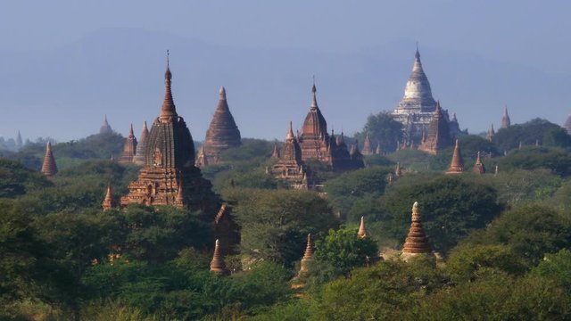 Temple of Bagan at sunrise, Bagan, Myanmar
