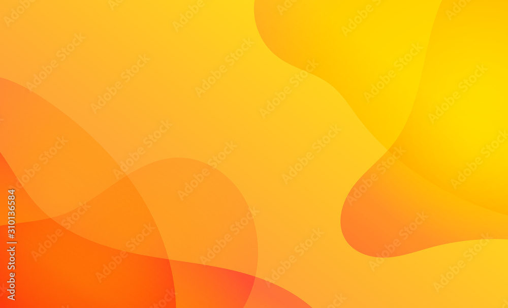 Aufkleber abstract yellow curve gradient vector background