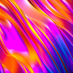 Beautiful luxury elegant backdrop with silk fabric drapery. 3d illustration, 3d rendering.