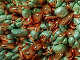 Beautiful, elegant, abstract background with metal and the texture of stone, marble and granite. 3d illustration, 3d rendering.