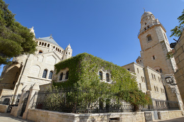 Fototapeta na wymiar Church of Dormition in Jerusalem