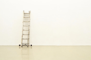 Image of renovation ladder against wall 