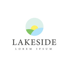 Fototapeta na wymiar Lakeside Logo 