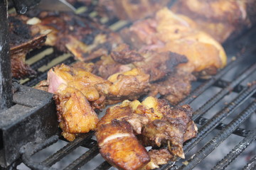 meat on the grill