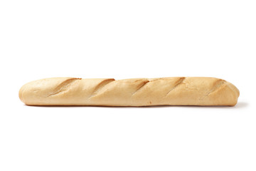 Fresh french baguette isolated on a white background