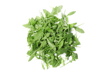 Fresh arugula isolated on a white background