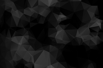 Abstract Black Triangle Polygons Texture