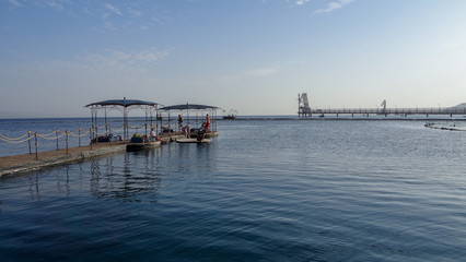 Obraz premium Eilat is a beautiful resort on the Red sea, Israel