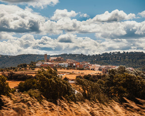 Fototapeta premium Summer landscape. Spain, Catalonia