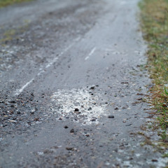 A road needs to be de-iced