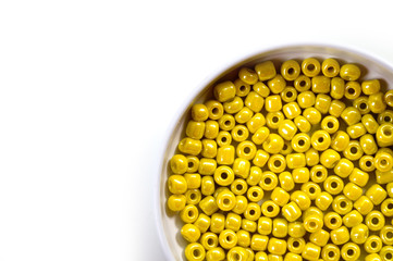 Yellow bisector for needlework, used to make bracelets, beads and other jewelry
