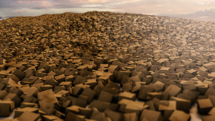 Fototapeta premium Garbage of cardboard boxes