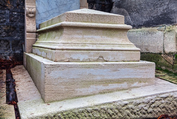 tomb made by white stone 