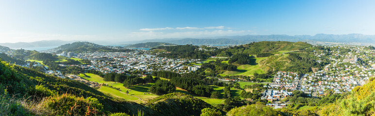 Fototapeta na wymiar ニュージーランド　ウェリントンのタワタワ保護区からの景色
