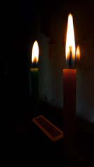 candles in the dark