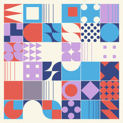 Abstract Mosaic Pattern Design