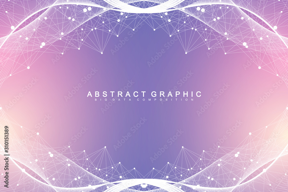Poster Nano technologies abstract background. Cyber technology concept. Artificial Intelligence, virtual reality, bionics, robotics, global network, microprocessor, nano robots. Vector illustration, banner
