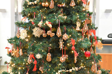 Christbaum in Bad Ischl (Bezirk Gmunden, Oberösterreich) - Christmas tree in Bad Ischl (district...