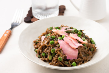 noodle with pickled ginger food background