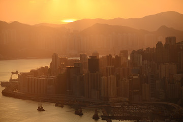 sunrise from the peak