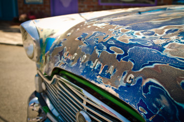 Old vintage rusty car 