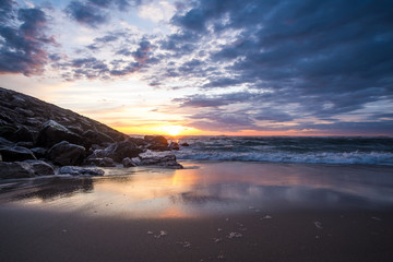 Obraz premium sunset portugal