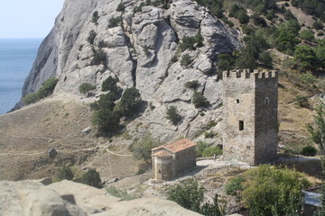 Fototapeta na wymiar ruins of the fortress