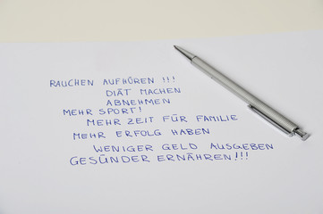 Vorsätze neues jahr silvester gute vorsätze