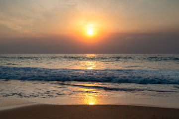 Smoky Summer Sun Seascape