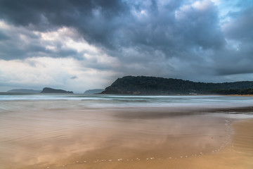 Cloudy Sunrise Seascape