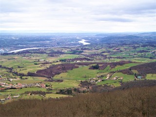 Fototapeta premium Le Rhône comme un serpent
