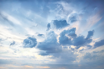 abstract sky background / blurred texture spring sky, clouds landscape wallpaper