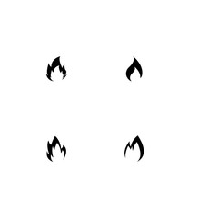 Fire flame vector illustration design template